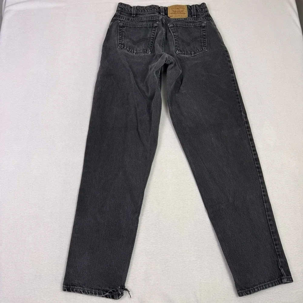 VTG Levi's 560 Black Jeans 30x32 Made in USA Loose Fit‎ Tapered 90s Grunge